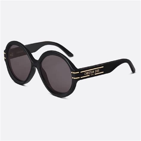 dior signature r1u|DiorSignature R1U Black Round Sunglasses .